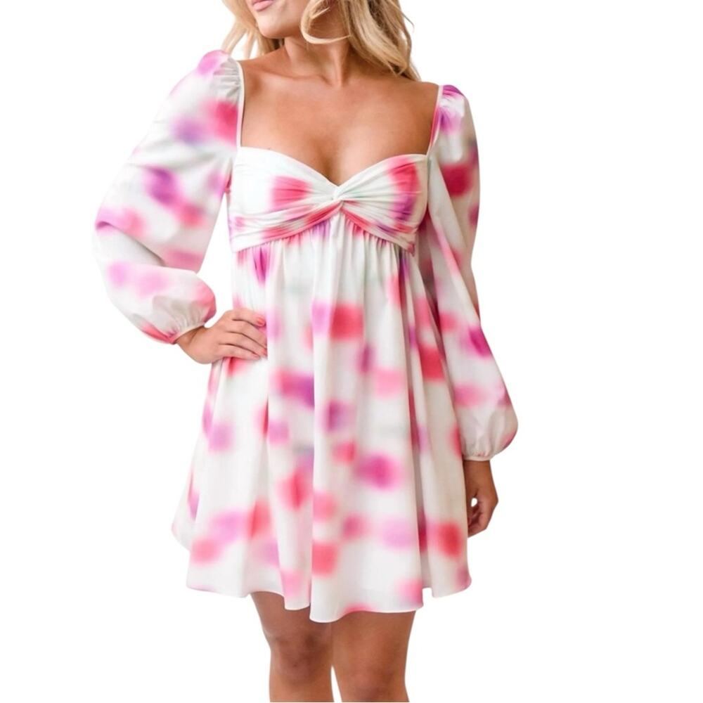 Amur Long Sleeve Babydoll Mini Dress Size‎ 8